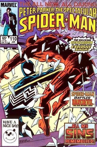 Peter Parker, The Spectacular Spider-Man #110 - Marvel Comics - 1986