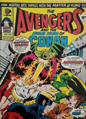 The Avengers #141 - #148 (8x Comics RUN) - British - Marvel Comics - 1976
