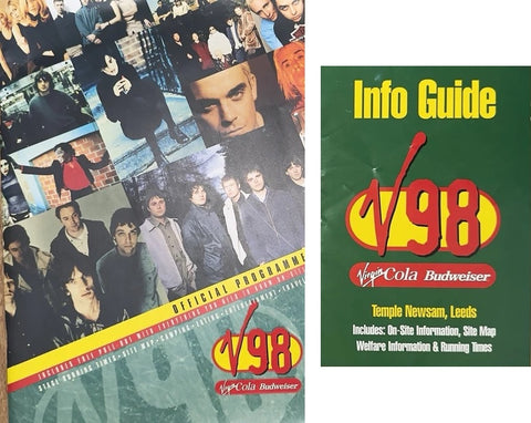V98 Official Programme - Virgin Cola / Budweiser