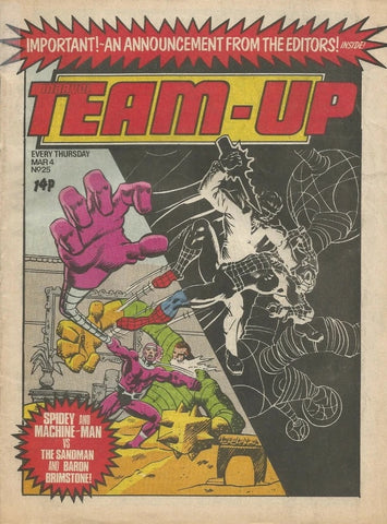 Marvel Team-Up #25 - Marvel/British - 1981