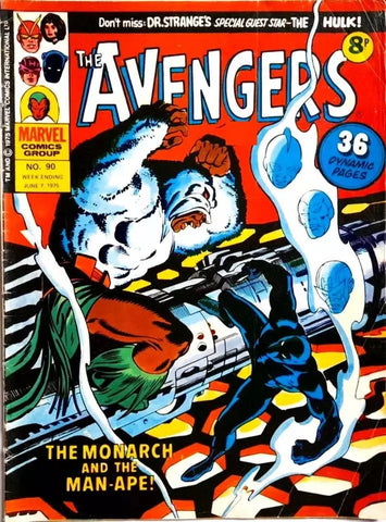The Avengers #90 - #99 (10x Comics LOT) - Marvel / British - 1975 - FN