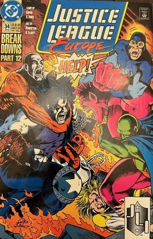 Justice League Europe #34 - #37 (LOT 4x Comics) - DC - 1992