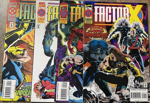 Factor X #1-4 (Complete Mini-Series) - Marvel Comics - 1995