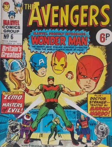 The Avengers #6 - Marvel Comics / British - 1973