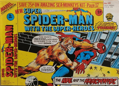 Super Spider-Man #159 - Marvel Comics / British - 1976