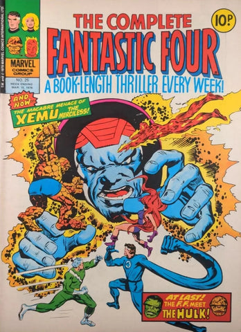 Complete Fantastic Four #25 26 27 31 (4x Comics) - Marvel/British - 1978