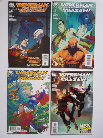 Superman First Thunder Shazam #1-4 - DC Comics - 2005 - Full Set
