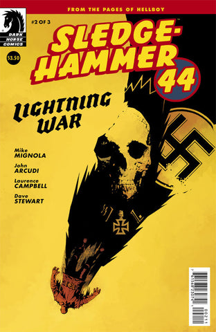 Sledge-Hammer '44 #2 - Dark Horse Comics - 2013 - Variant Cover