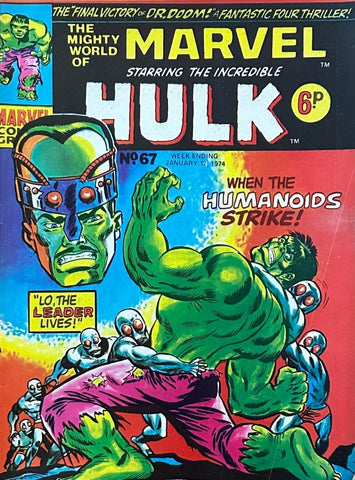 The Mighty World of Marvel #67 - Marvel/British - 1974