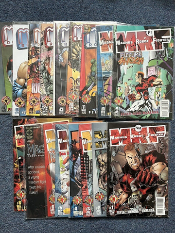 Magnus Robot Fighter #1 - #15 (15x Comic RUN) - Acclaim - 1997/8