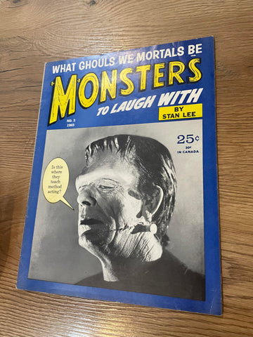 Monsters to Laugh With #3 - Non-Pareil Publishing Corp - 1965