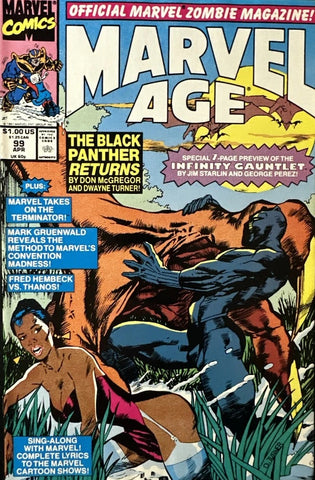 Marvel Age #99 - Marvel Comics - 1991