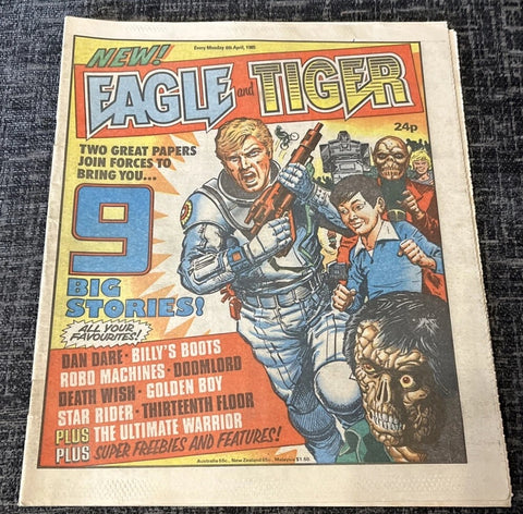 Eagle Comic LOT D1 (8x Comics LOT) - IPC Comics - 1985