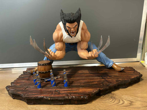 WOLVERINE LOGAN Premium Format Statue 1/4 Custom Battle Damaged - CM Studios