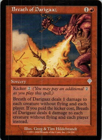 Breath Of Darigaaz x3 - Magic The Gathering Card (3 cards)