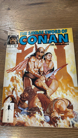 Savage Sword of Conan #145 - Marvel Magazines - 1988