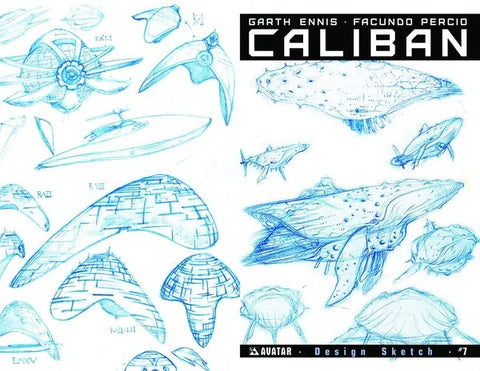 Caliban #7 - Avatar Press - 2014 - Design Sketch Cover