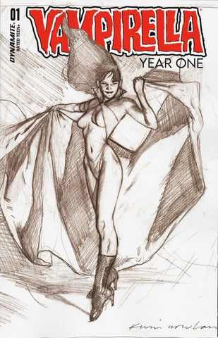 Vampirella Year One #1 - Dynamite - 2022 - 1:10 variant B&W