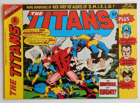 The Titans #20 - Marvel/British Comic - 1976
