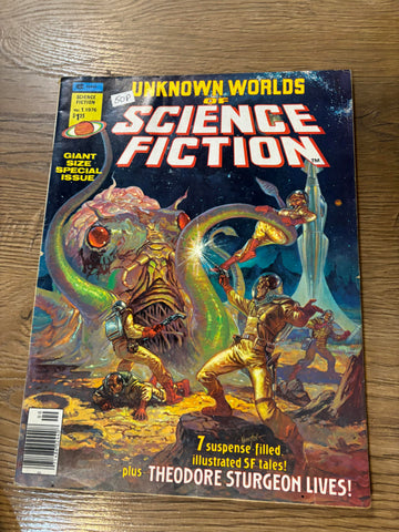 Unknown Worlds Of Science Fiction #1 - Curtis Magazines - 1975