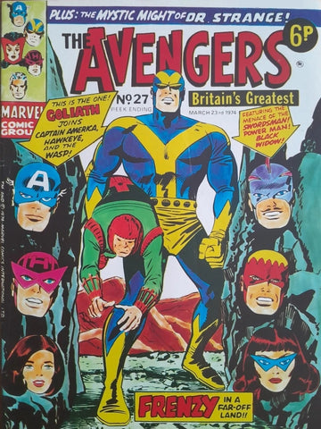 The Avengers #27 - British - Marvel Comics - 1974