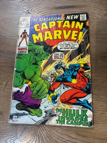 Captain Marvel #21 - Marvel Comics - 1970