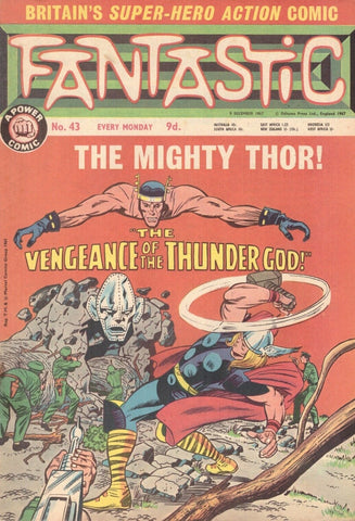 Fantastic #43 - Marvel Comics / British - 1967
