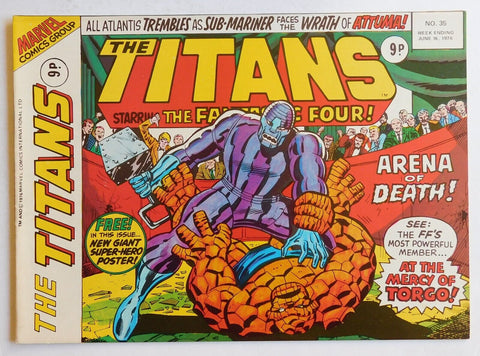 The Titans #35 - Marvel/British Comic - 1976