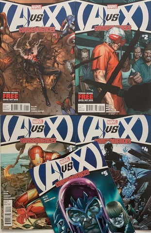 Avengers Vs X-Men: Consequences #1-5 (5x Comics LOT) - Marvel - 2012