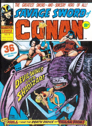 Savage Sword of Conan #6 - Marvel Comics / British - 1975