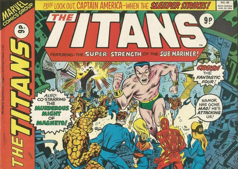 The Titans #45 - Marvel Comics - British Comics - 1976
