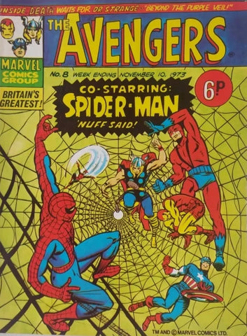 The Avengers #8 - Marvel Comics / British - 1973