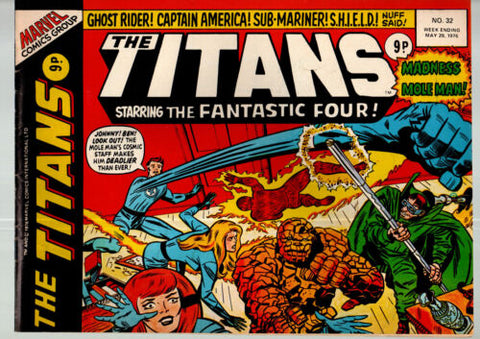 The Titans #32 - Marvel/British Comic - 1976