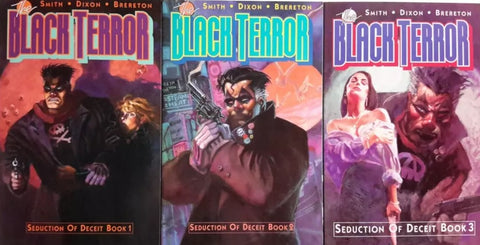 Black Terror: Seduction Of Deceit #1 2 3 (Set) - Eclipse Comics - 1989