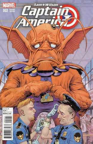Sam Wilson: Captain America #2 - Marvel - 2015 - 1:10 Monster Variant