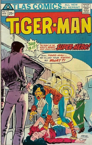Tiger-Man #1 - Atlas Comics - 1975