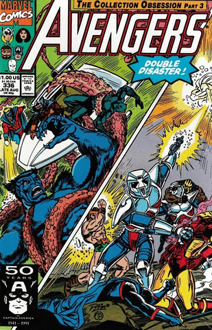 Avengers #336 - #342 (RUN of 7x Comics) - Marvel Comics - 1991