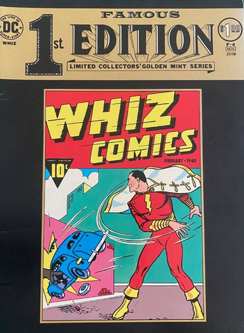 Famous 1st Edition Whiz Comics 1940 Treasury Edition - DC - 1974
