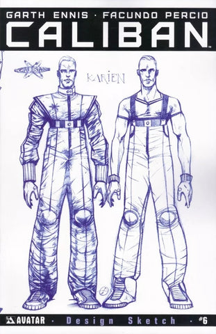 Caliban #6 - Avatar Press - 2014 - Design Sketch Cover