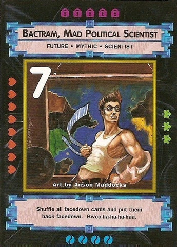 "Bactram, Mad Political Scientist" - Xxxenophile CCG Card