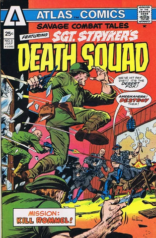 Sgt. Stryker's Death Squad #3 - Atlas Comics - 1975