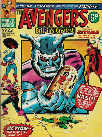 The Avengers #23 - British - Marvel Comics - 1974