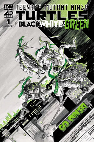 Teenage Mutant Ninja Turtles Black White & Green #1 - IDW - 2024