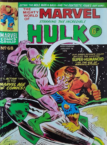 The Mighty World of Marvel #68 - Marvel/British - 1974