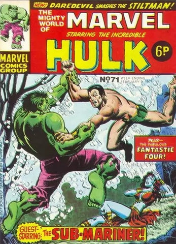 The Mighty World of Marvel #71 - Marvel/British - 1974