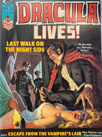 Dracula Lives #8 - Curtis Magazines / Marvel - 1974