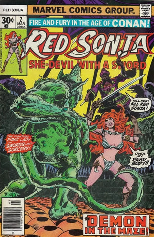 Red Sonja #2 - Marvel Comics - 1976