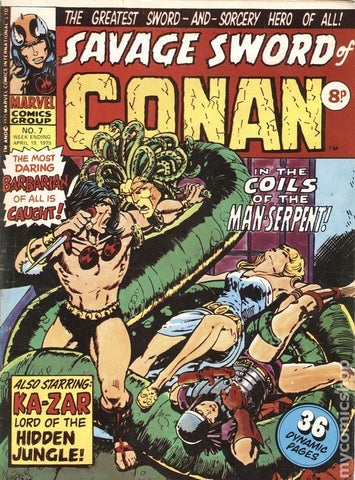 Savage Sword of Conan #7 - Marvel Comics / British - 1975