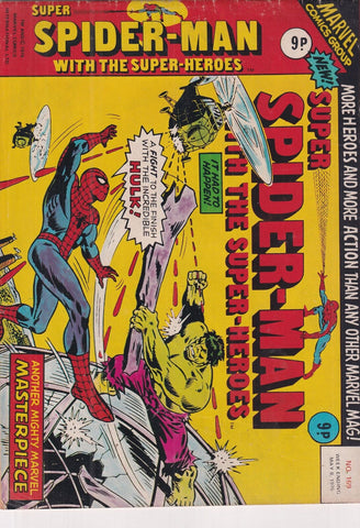 Super Spider-Man with the Super-Heroes #169 - Marvel/British - 1976