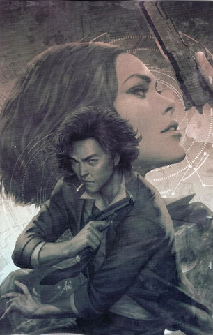Cowboy Bebop #1 - Titan Comics - 2022 - Artgerm Virgin 1:25 Noir Variant